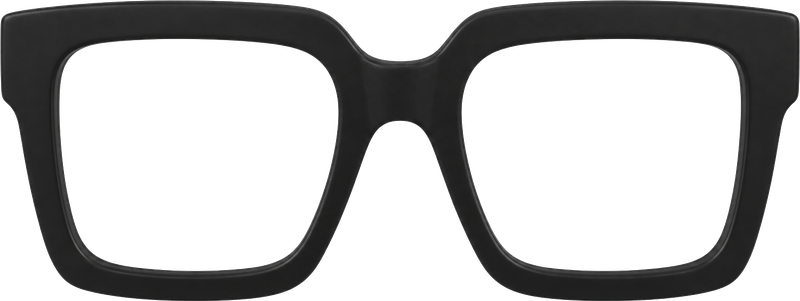 Oversized square glasses frame